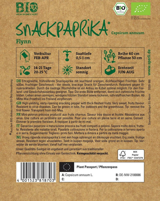  Bio Snack-Paprika "Flynn"