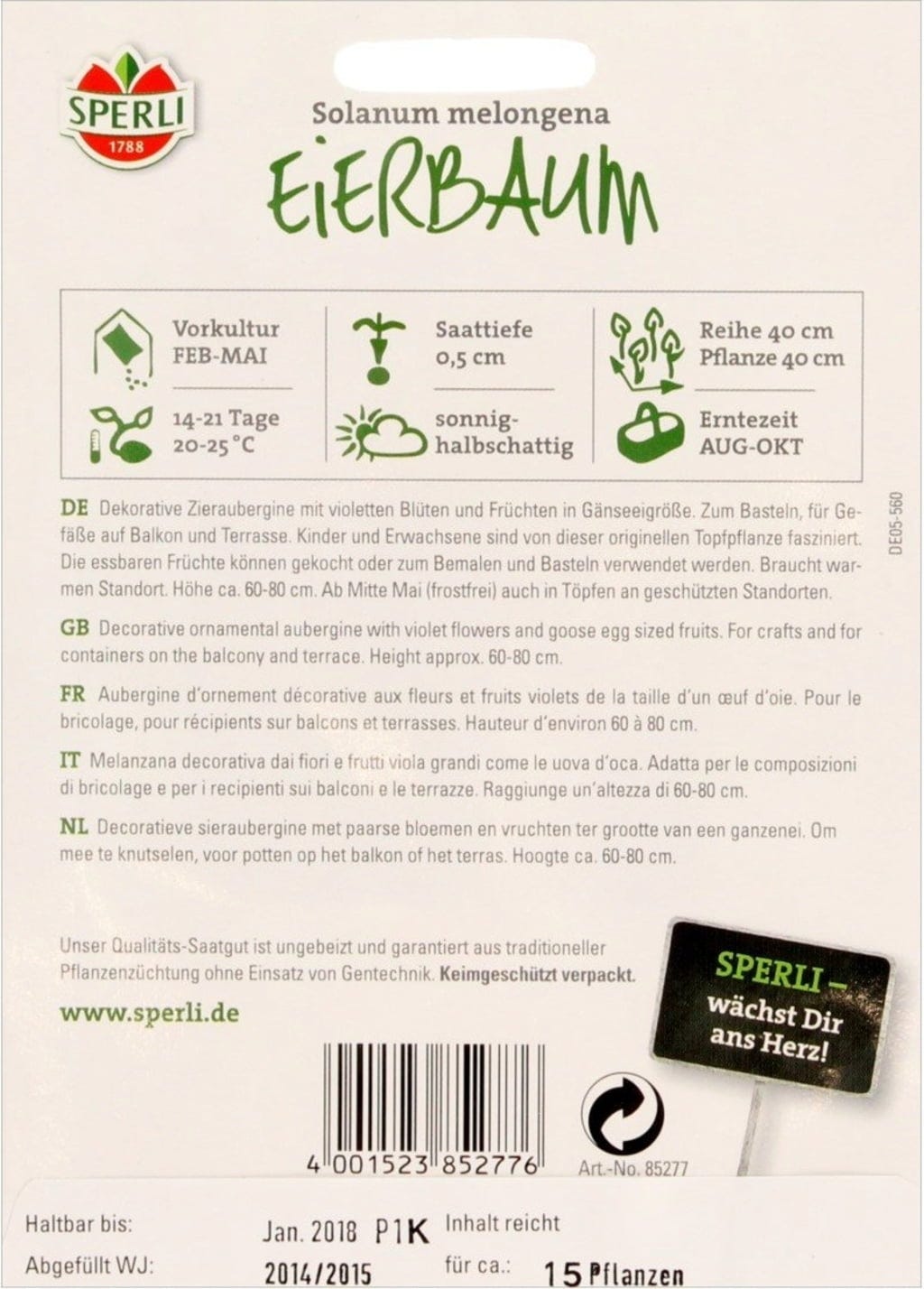 Eierbaum "Essbare Früchte"