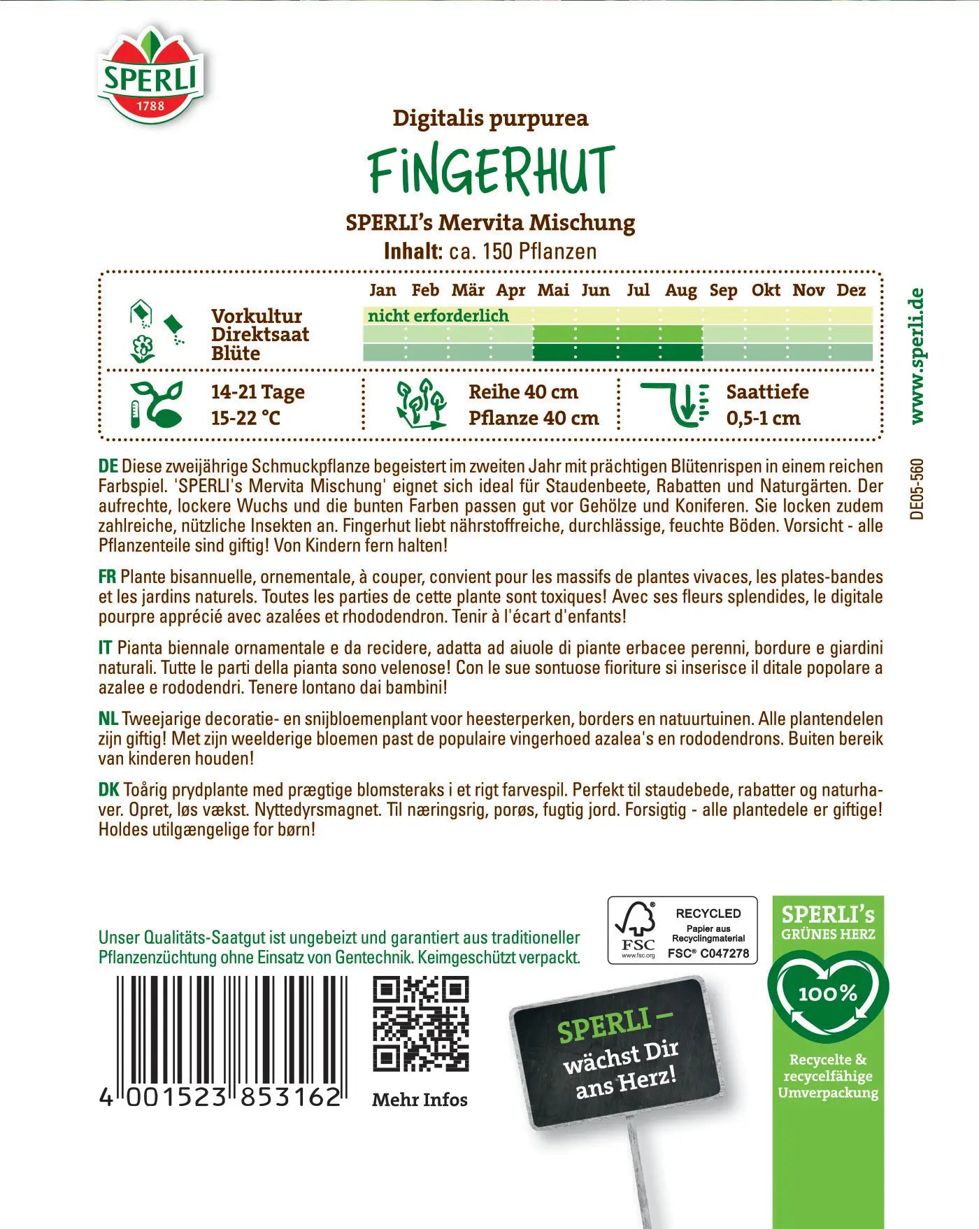 Fingerhut "Mervita Mischung''