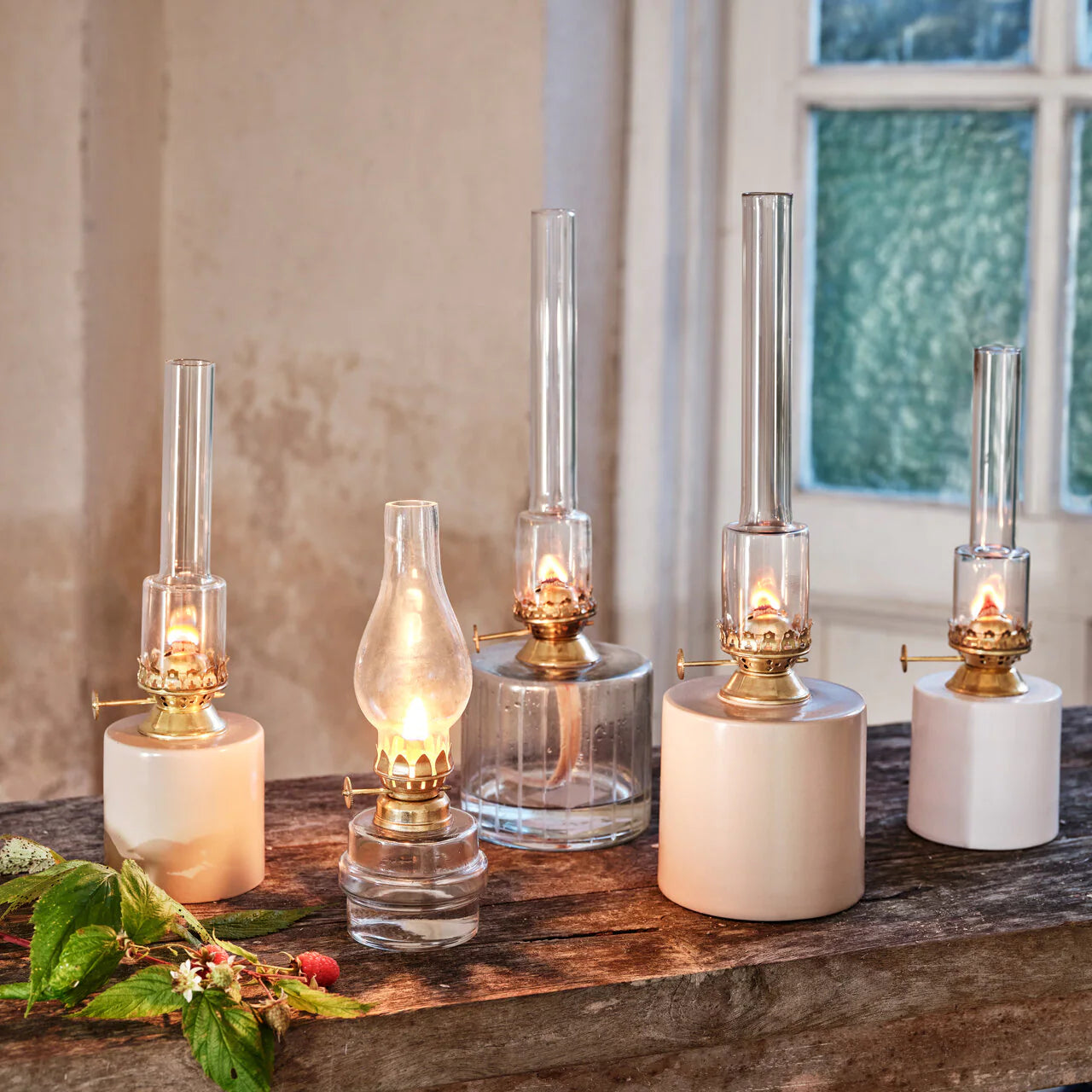  Petroleumlampe Straight "Beige", Small