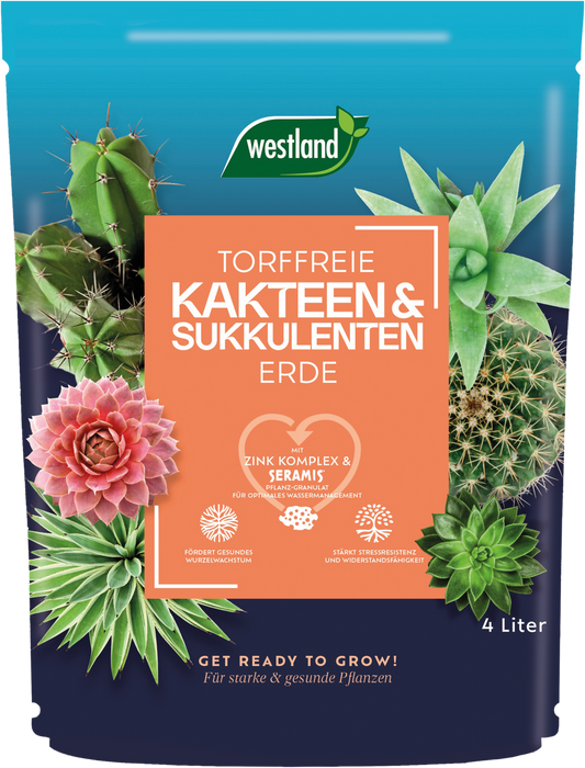Westland Kakteen & Sukkulenten Erde TF, 4 L
