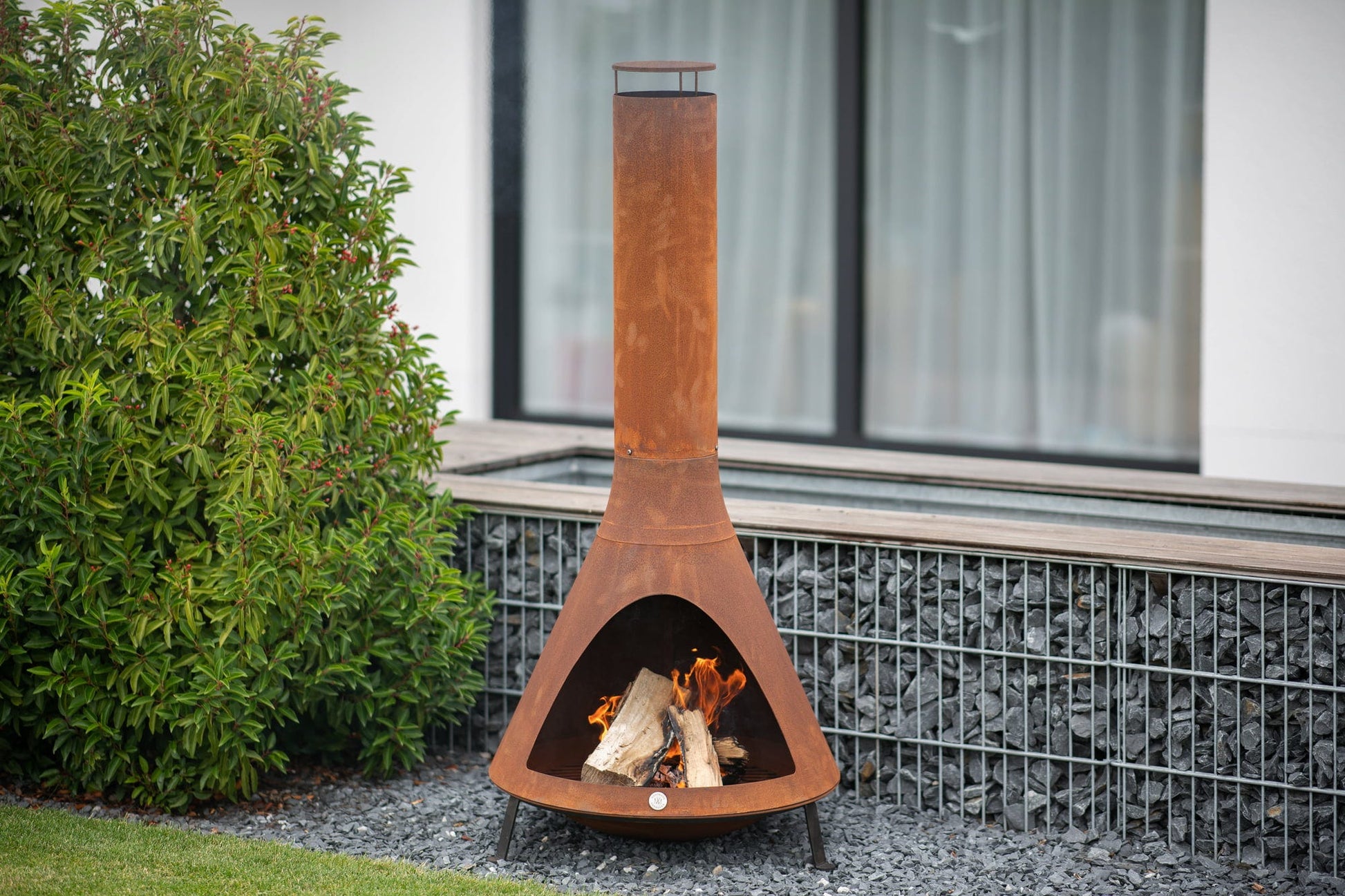  Feuerstelle Inkl. Rauchablass, Rost