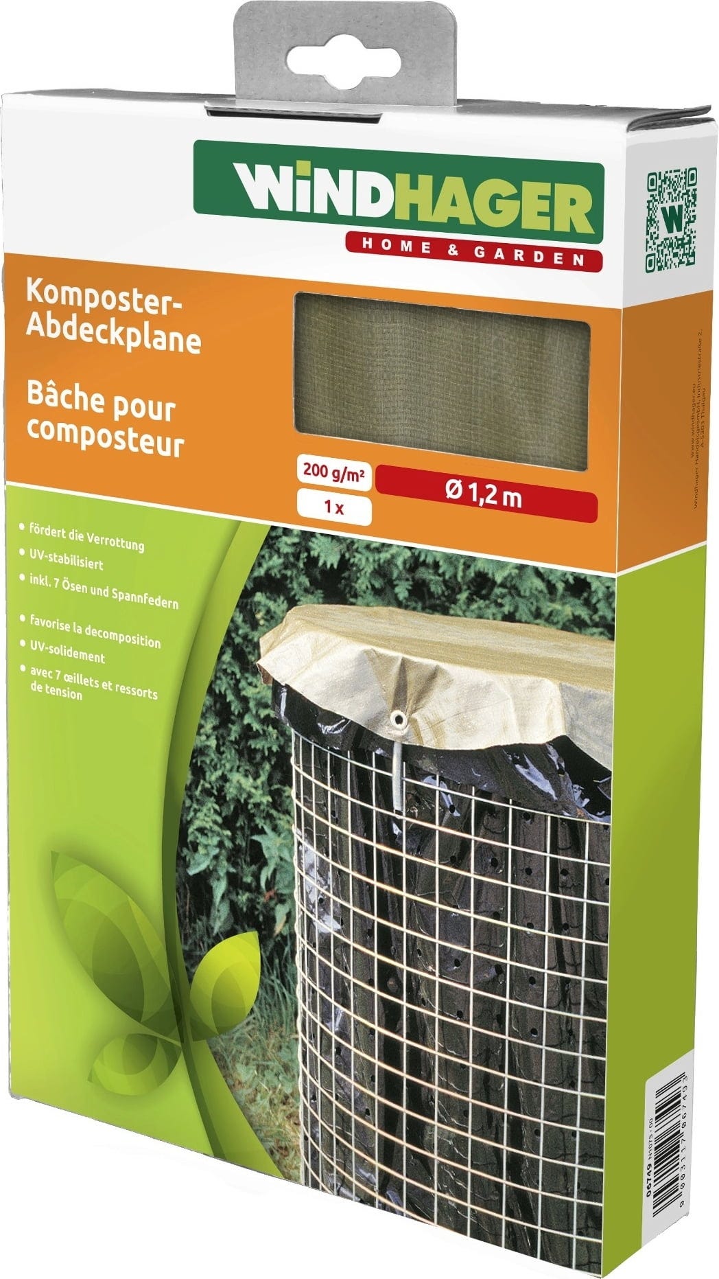 Windhager Komposter-Abdeckung 1,2m