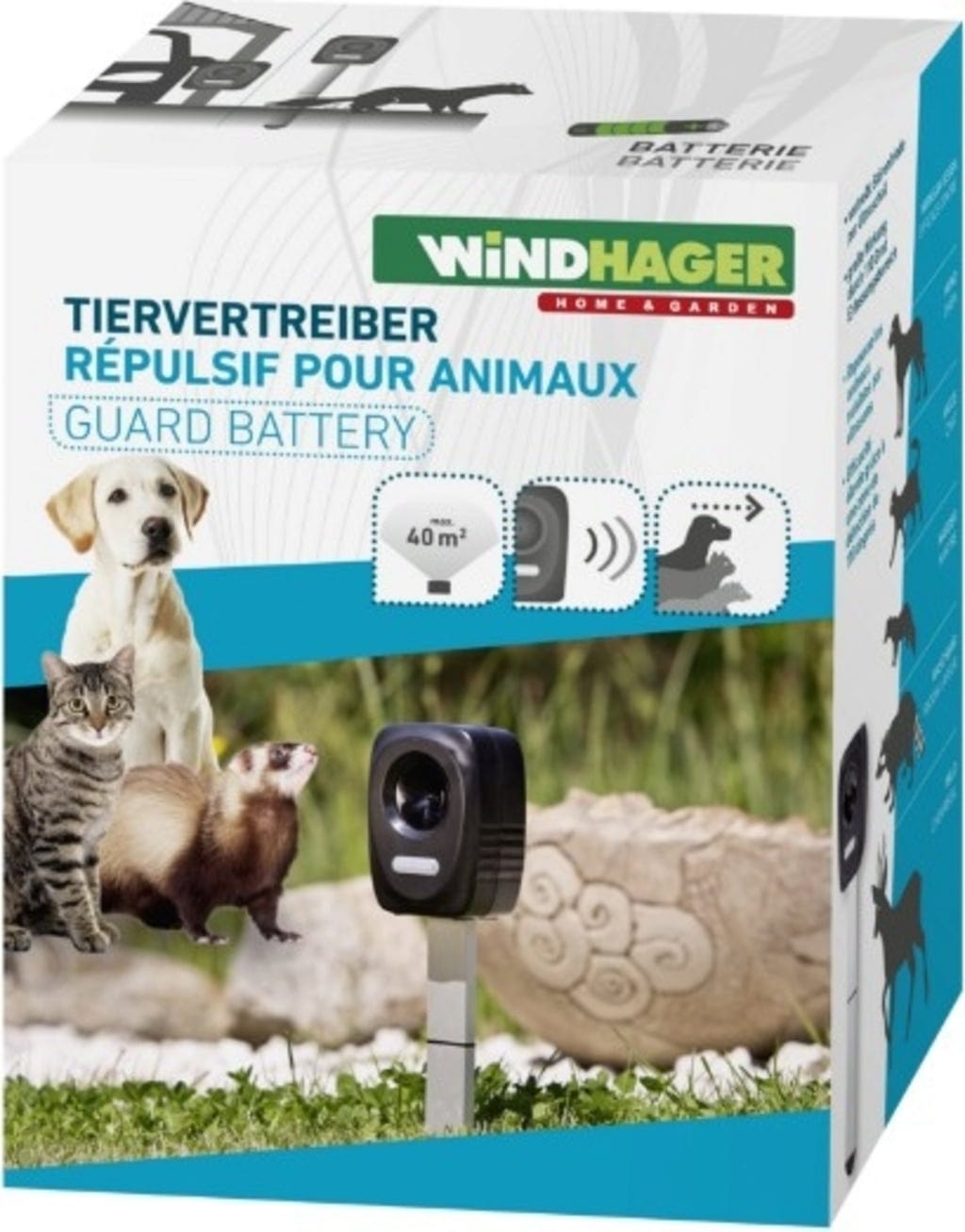 Windhager Tier-Abwehrgerät Batterie Outdoor