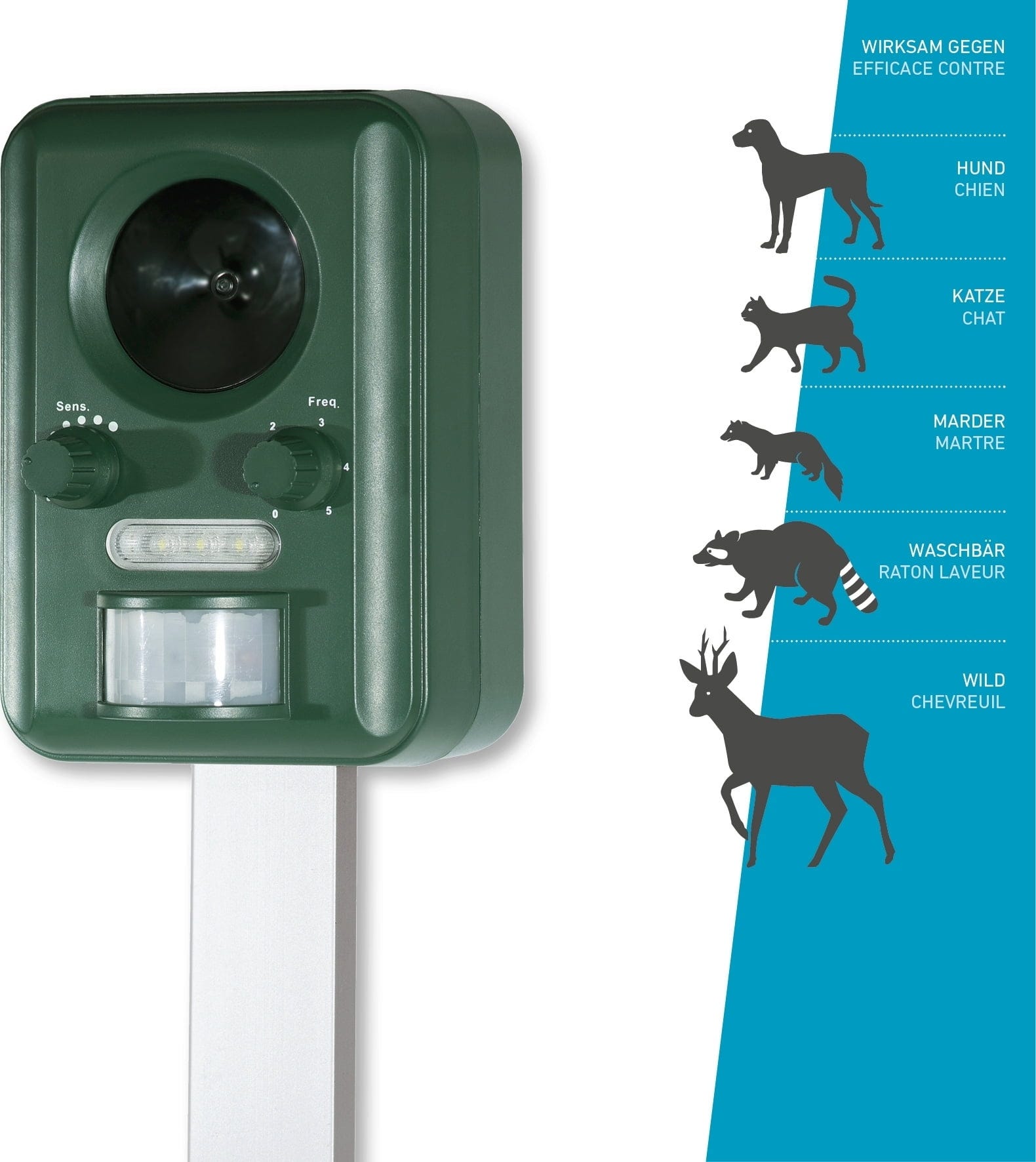 Windhager Tier-Abwehrgerät Solar Outdoor