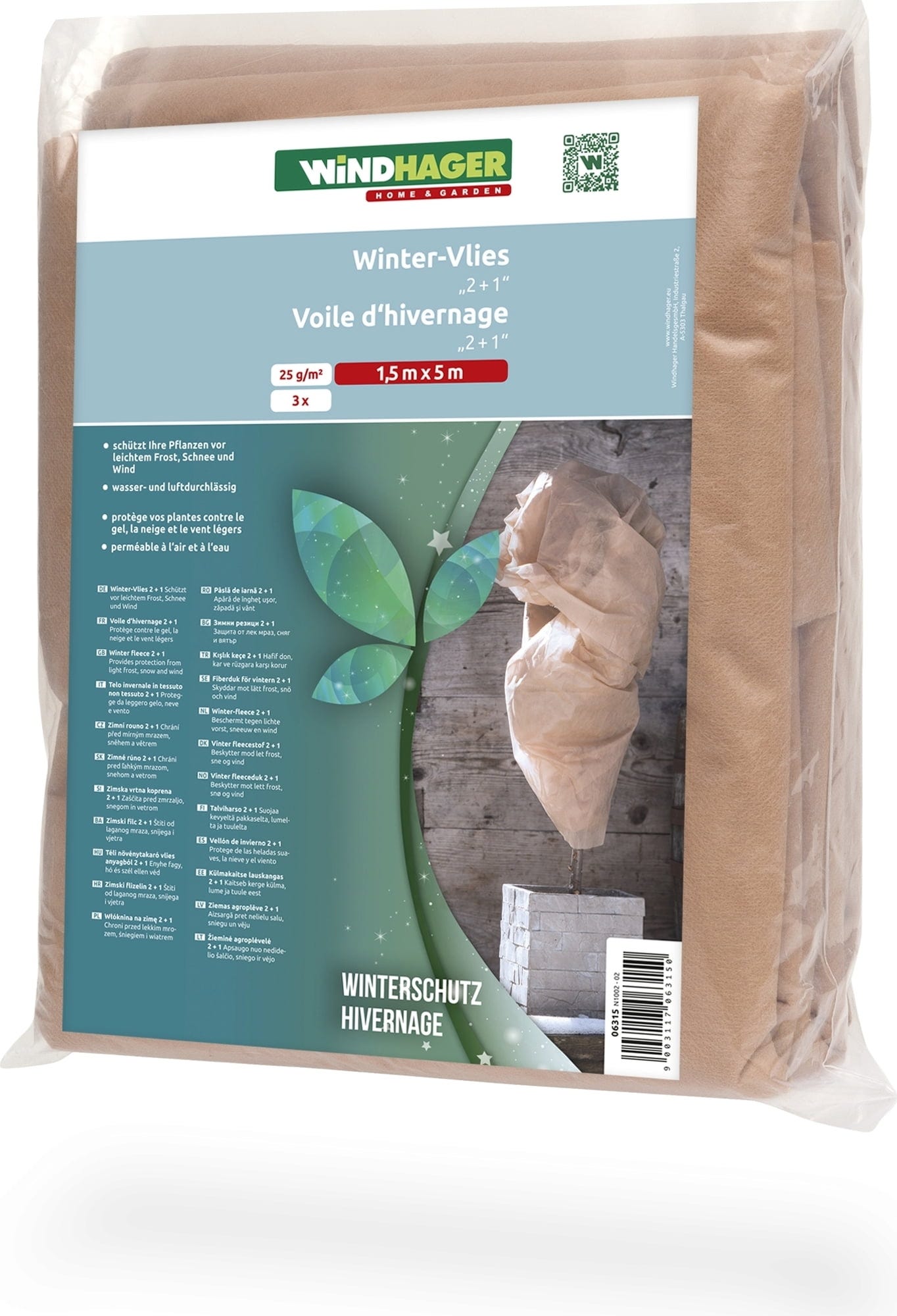 Windhager Winter-Vlies Aktion 2+1 GRATIS - 5x1,5m