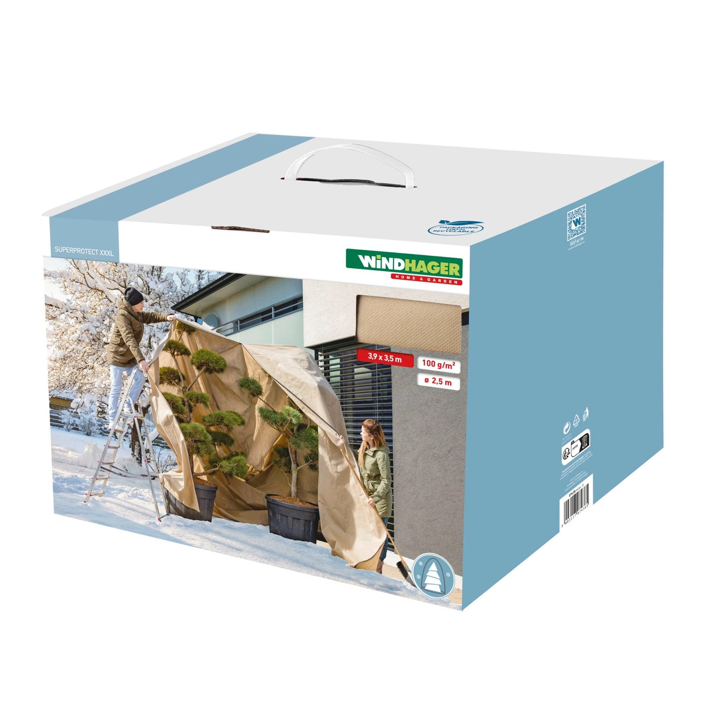 Windhager Winter Vlieshaube "Superprotect XXXL"