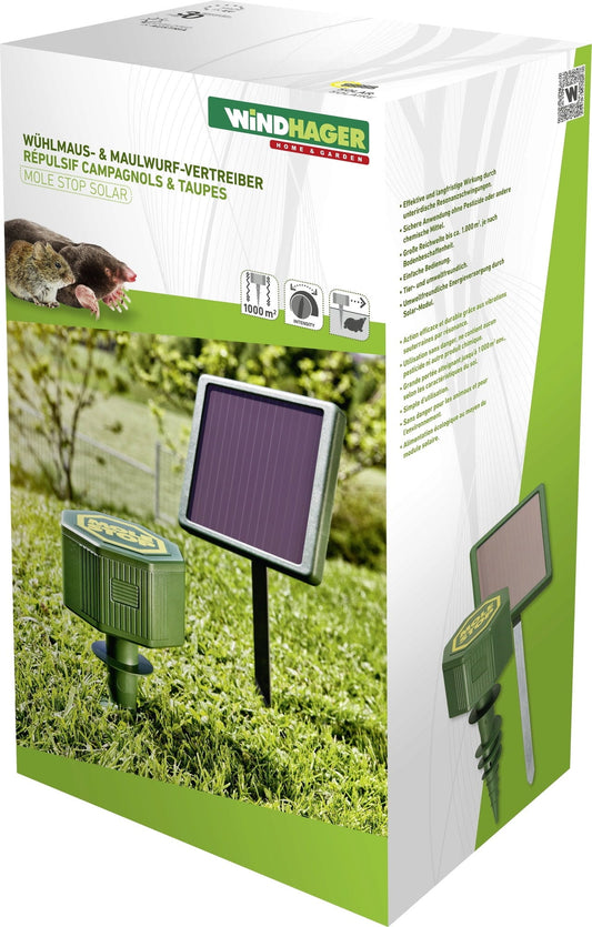 Windhager Wühlmaus- & Maulwurf-Vertreiber MOLE STOP SOLAR
